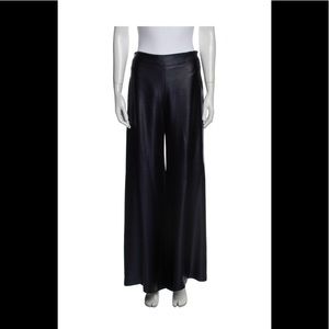 Vintage Chanel Wide Leg Pants with Chain Detail at Waist